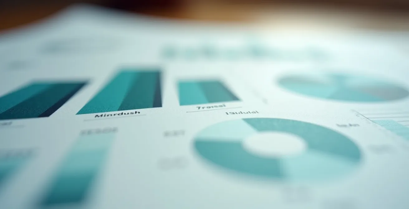 Nahaufnahme von Analysedaten und Geschäftsmetriken in grafischer Darstellung